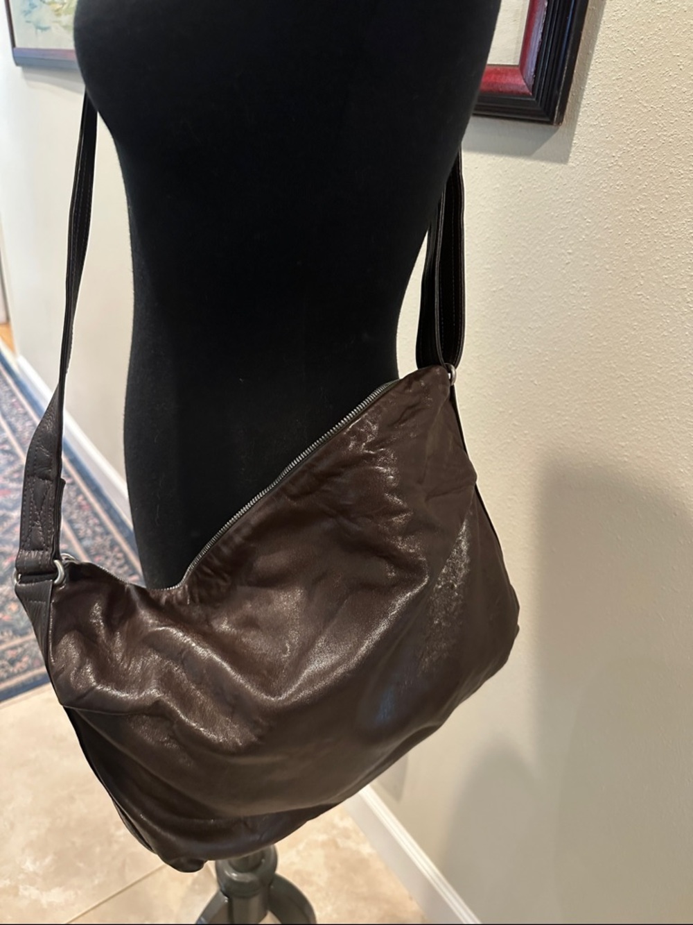 Rough & Tumble Breeze, s/m brown supple leather with linen lining. - Picture 4 of 10